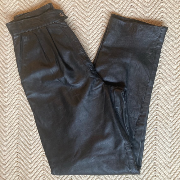 Paul Garnett Leather Pants - Picture 1 of 7